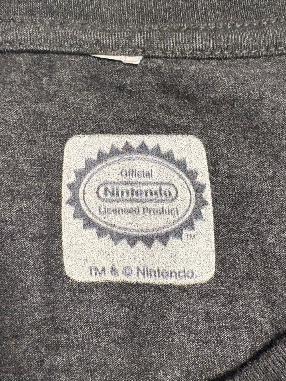 Nintendo Men's Dark Gray T-Shirt with Green 1-Up Mushroom Graphic- Get a Life - Picture 4 of 4
